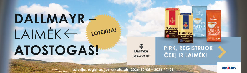 Dallmayr loterija „Maxima“ parduotuvėse